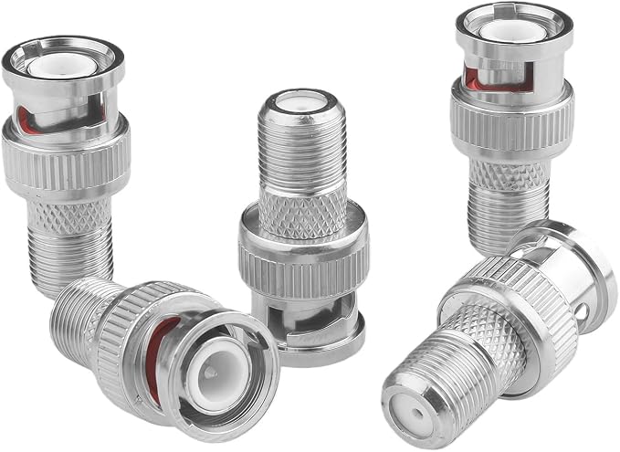 F to BNC Connector 14 Pcs BNC Male Plug to F Female Jack Coax Adapter 75 Ohm - Image 6