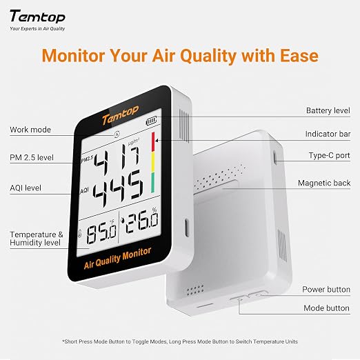 Temtop Air Quality Monitor - Image 7