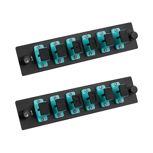 (2-Pack 6 Simplex SC/OM3 Fiber Patch Panel by Duogaliaopticalfiberproduct