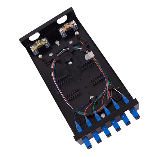 SC SM 6Port Box +Cables Wall Mount Fiber Enclosure by ProfessionalFiberNetworkDevicemanufacturer