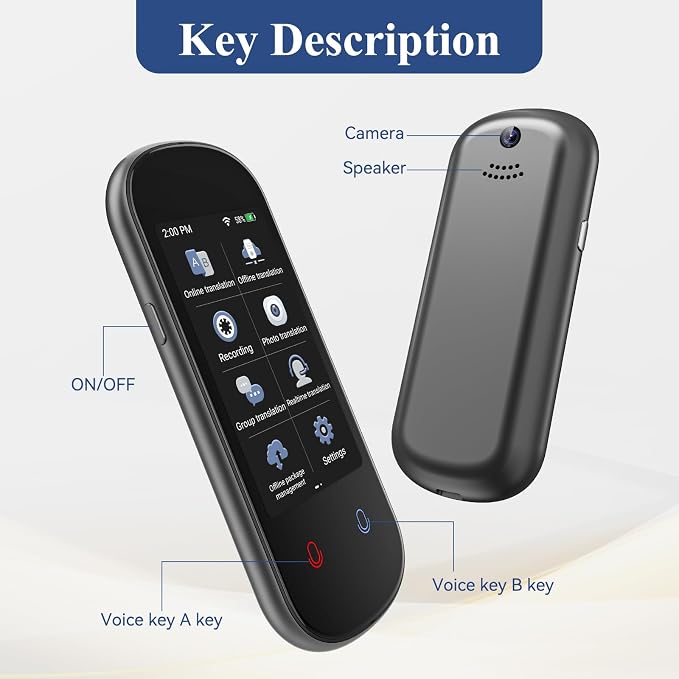 Language Translator Device, VORMOR Two-Way AI Voice Translator - Image 7