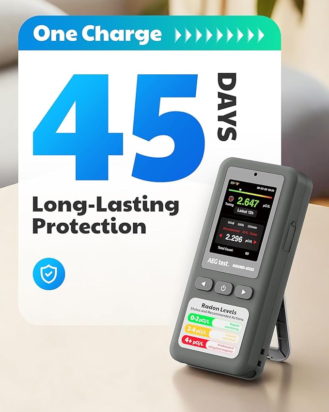 HOUND-1011S Portable Radon Detector, High-Accuracy Sensor - Image 3