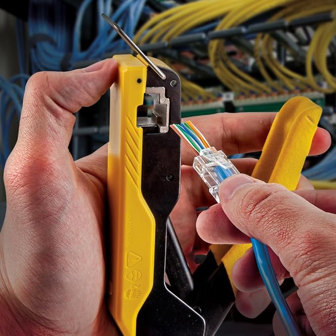Klein Tools VDV026-813 RJ45 Ethernet Cable Tester and Crimper Kit, Pass-Thru - Image 6