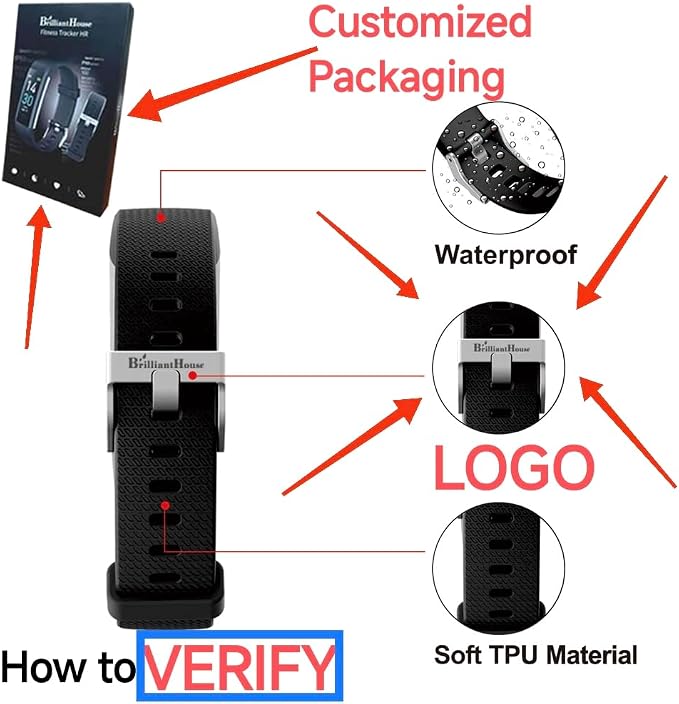 Fitness Tracker with Heart Rate Monitor/Step Counter/Calories, Activity Tracker - Image 2