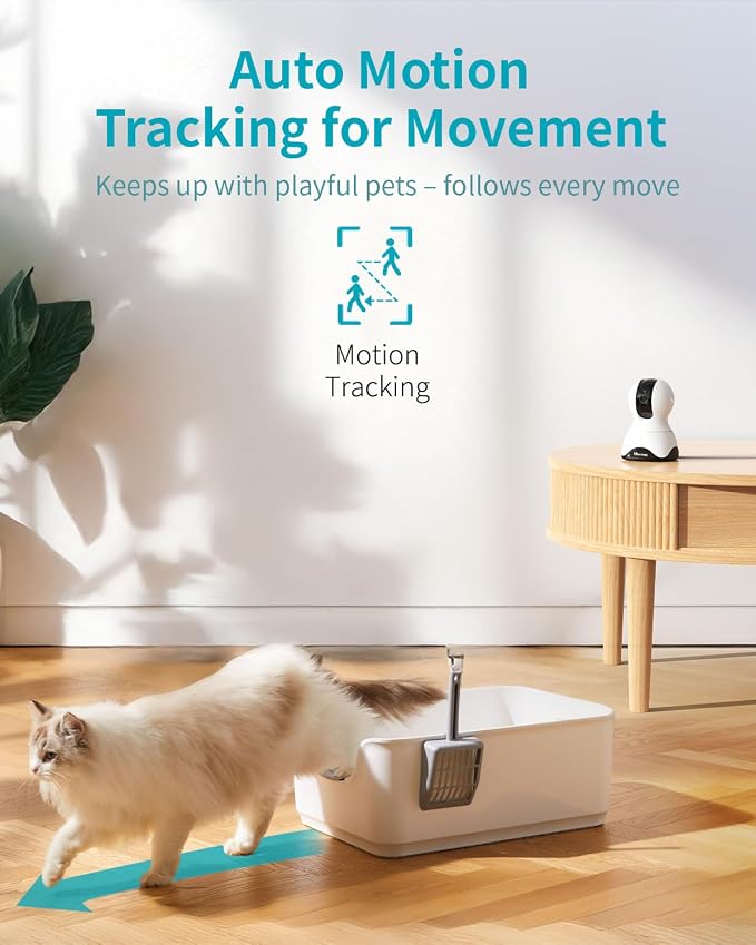 VIMTAG 2.5K 4MP Pan/Tilt Pet Camera Indoor - Image 4