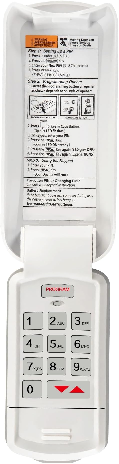 Avisontek GK-R for Genie Wireless Garage Door Opener Keypad, Replacement for by Avisontek