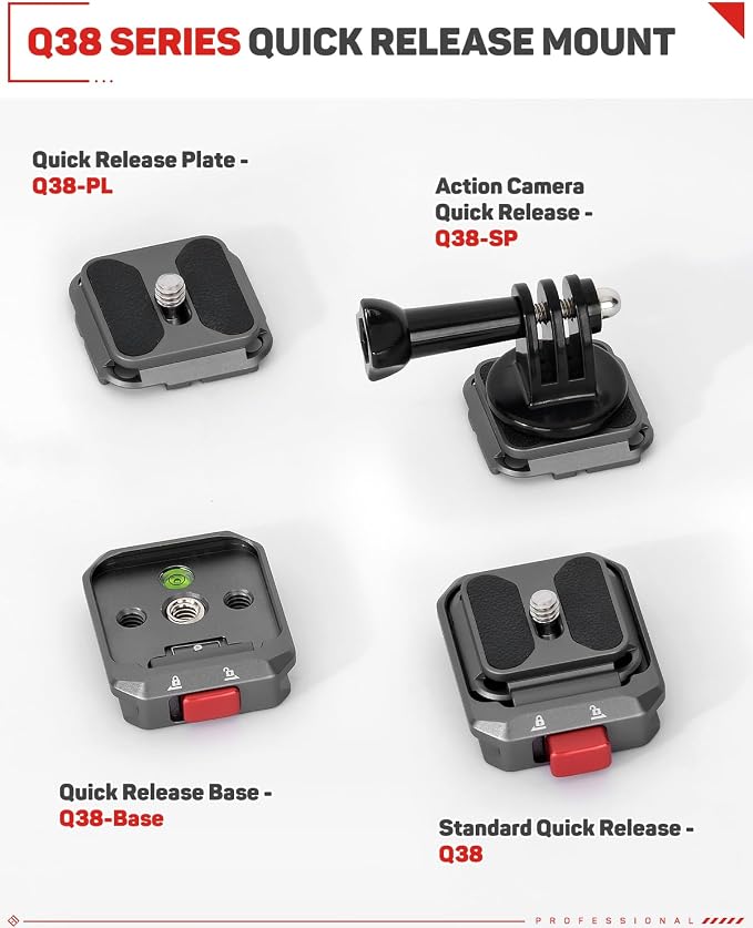 IFOOTAGE Q38 Quick Release Plate, Camera Quick Release Tripod Mount Adapter - Image 7