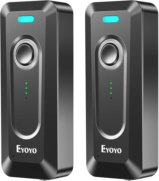 2-Pack Eyoyo 2D Bluetooth Barcode Scanner Wireless by Eyoyo