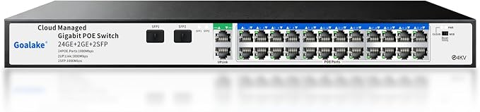Goalake 28-Port Gigabit Managed PoE Switch – by Goalake