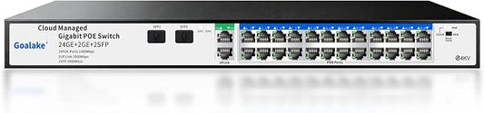Goalake 28-Port Gigabit Managed PoE Switch – by Goalake