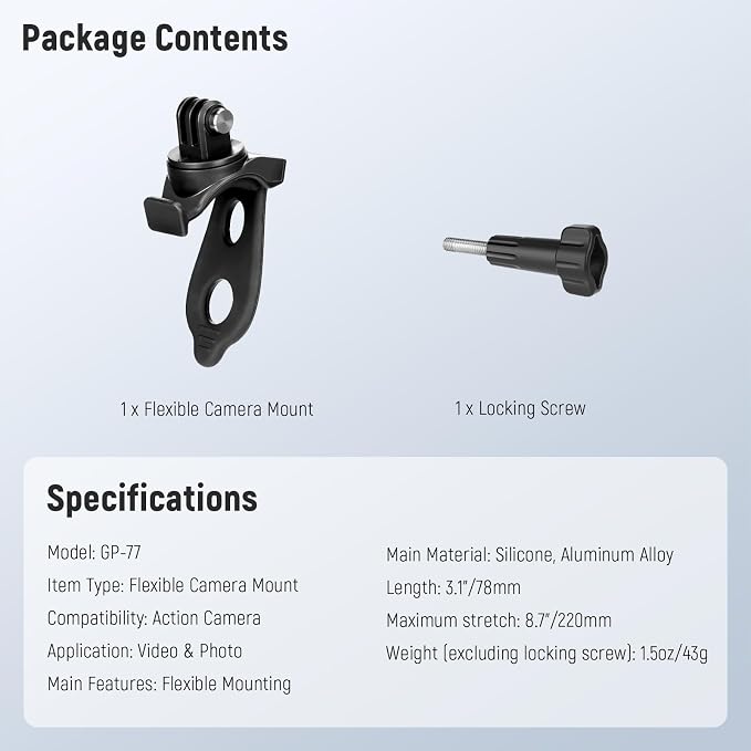 NEEWER Flexible Mount Wrap Band Compatible - Image 8