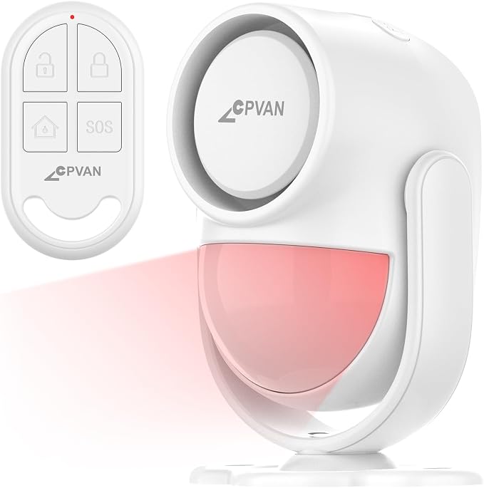 CPVAN 125dB Motion Sensor Alarm, Wireless Indoor PIR Motion Detector by CPVAN