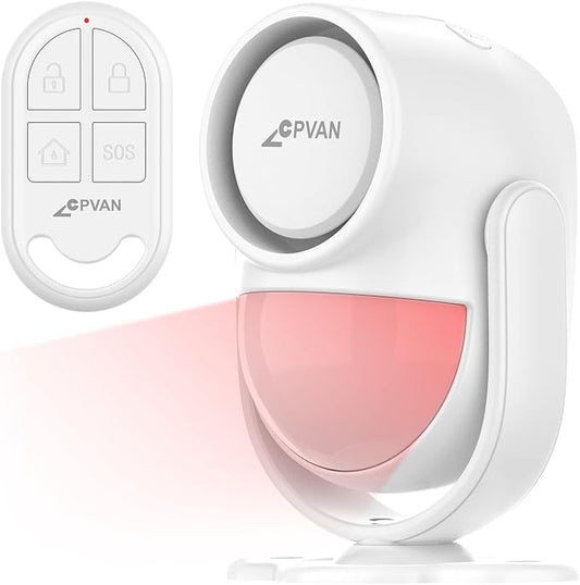 CPVAN 125dB Motion Sensor Alarm, Wireless Indoor PIR Motion Detector by CPVAN