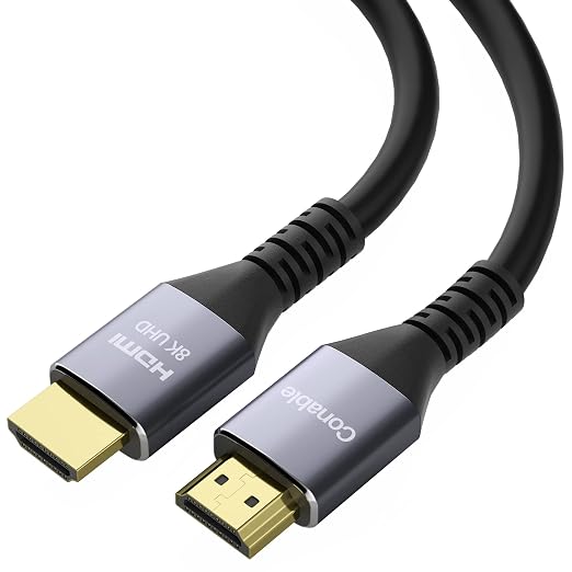 HDMI® Cable, Heavy-Duty 8K HDMI® Cable 25FT, 48Gbps Ultra HD Cord, Supports by Conable