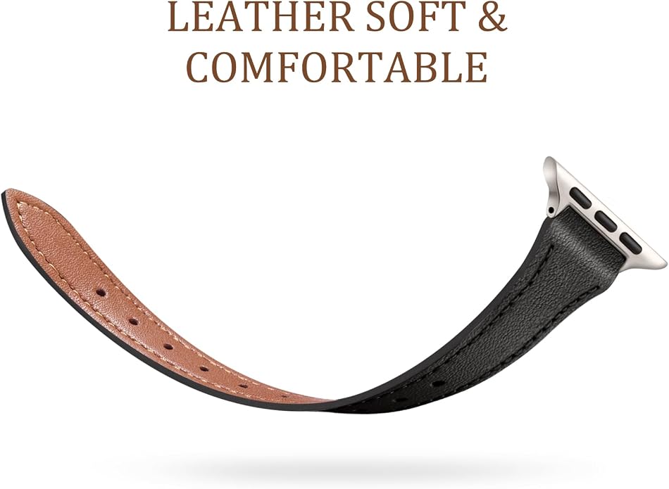 Charlam Slim Leather Band Compatible - Image 3