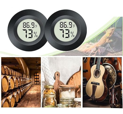 JEDEW 4 Pack Hygrometer Thermometer Digital Humidity Meter Indoor/Outdoor - Image 7