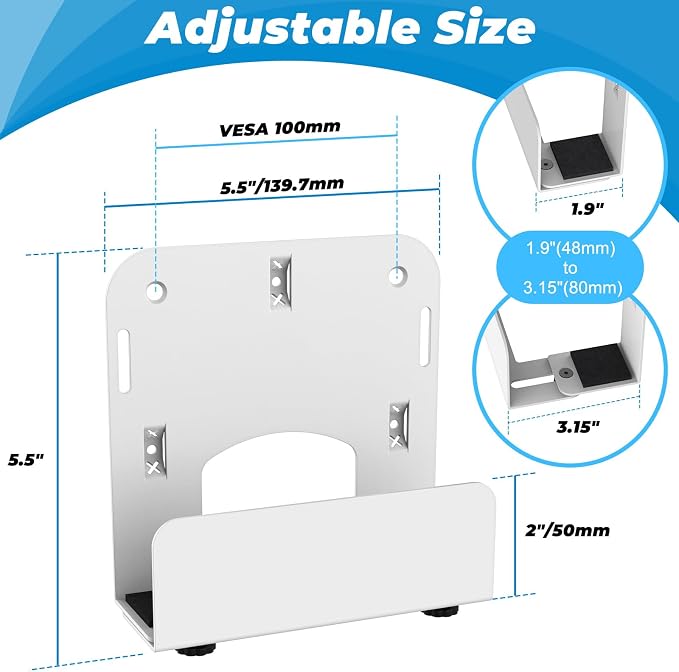 Cable Box Wall Mount, Adjustable Modem Mount Bracket - Image 2
