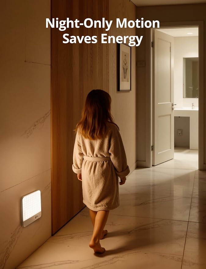 Bojim Rechargeable Remote Control Battery Operated Motion Sensor Ceiling Light - Image 4