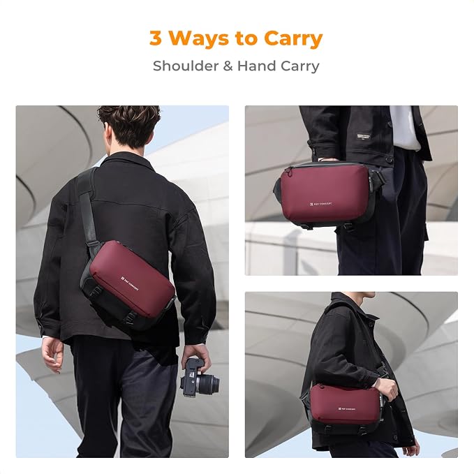 K&F CONCEPT Camera Sling Bag Crossbody Bag Waterproof Camera Shoulder Backpack - Image 6
