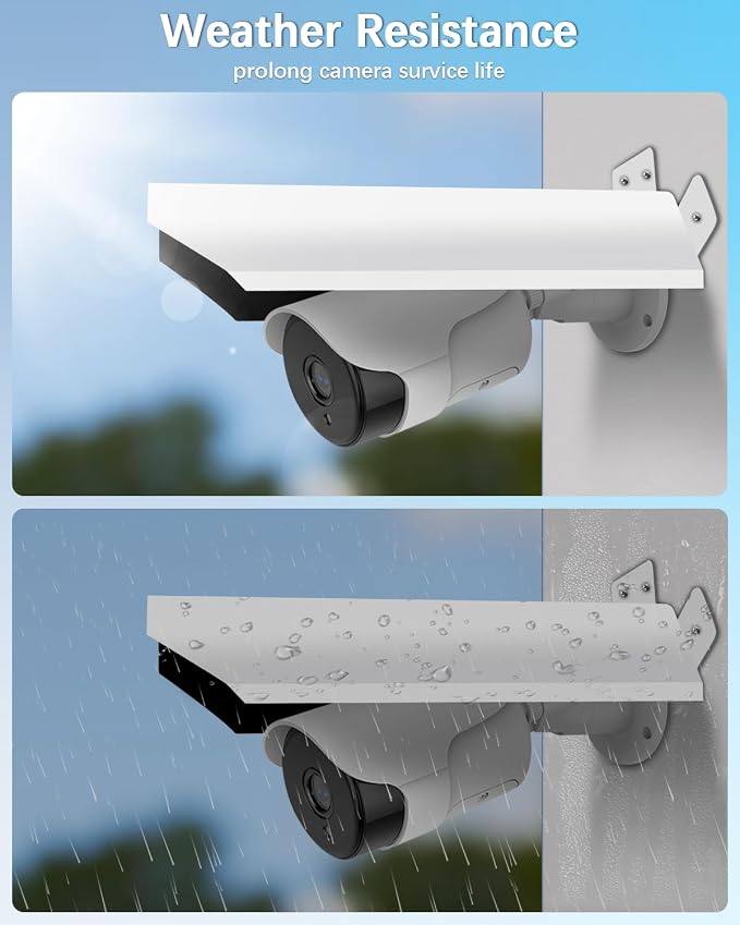 Universal Security Camera Sun Rain Cover Shield, Waterproof Protective Roof - Image 3