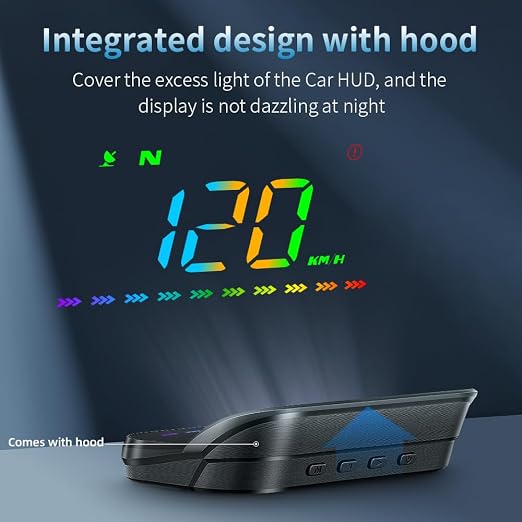 Heads Up Display M23 Color, GPS Digital Speedometer MPH - Image 6