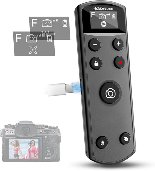 Remote Control for Fujifilm Camera, USB-C Rechargeable Wireless Shutter Release by AODELAN