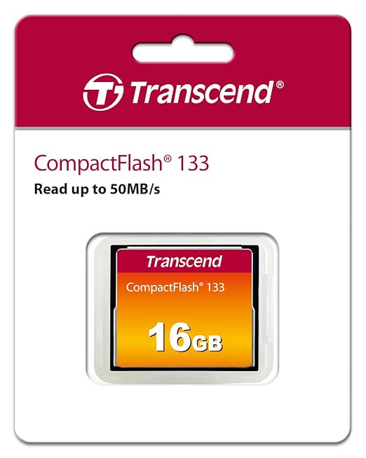 Transcend CF133 CompactFlash Memory Card 16GB, DSLRs Camera Card, MLC NAND Flash - Image 2