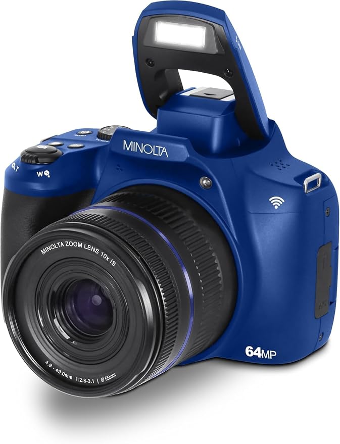 Minolta 64MP Digital Camera – 10x Optical Zoom, 4K Ultra HD Video, Macro - Image 7