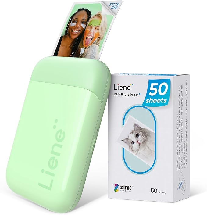Liene Pearl K100 Photo Printer, 2x3” Mini Portable Instant Phone Printer 50 by Liene