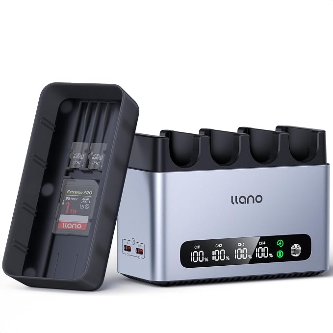 llano 65W 4-Slot LP-E6NH LP-E6P Battery Charger by TheHorizonofPossibility