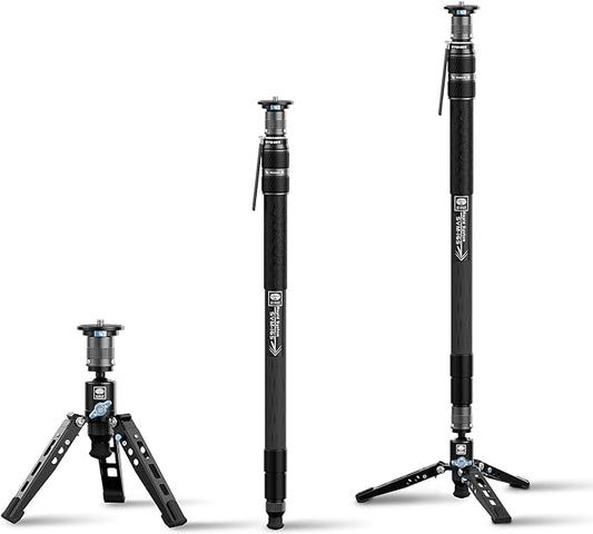 SIRUI SVM-165 Rapid Monopod for Cameras, 65” Carbon Fiber Monopod by SIRUI
