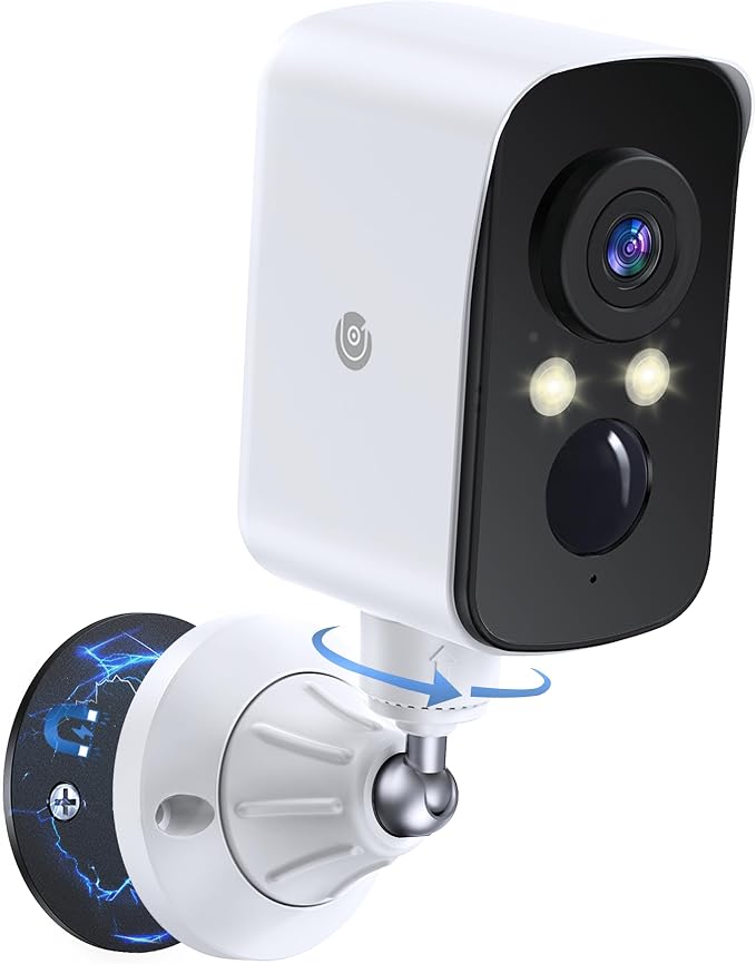 360° View Wireless Outdoor Security Camera, No Subscription Free 7-Day Cloud/SD by Proectwhatmatters