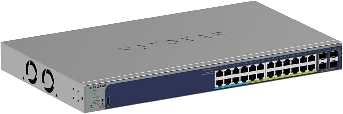NETGEAR 28-Port Ultra60 PoE+ Gigabit Ethernet Smart Switch by NETGEAR