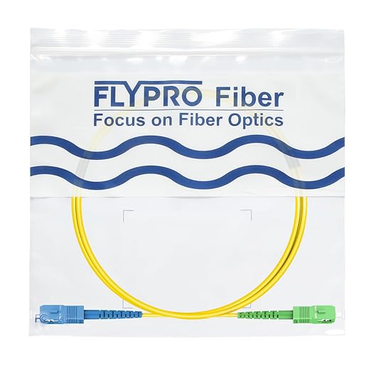 FLYPROFiber- 0.5M/1.6ft OS2 SC/UPC to SC/APC Fiber Internet Cable, Single Mode - Image 7