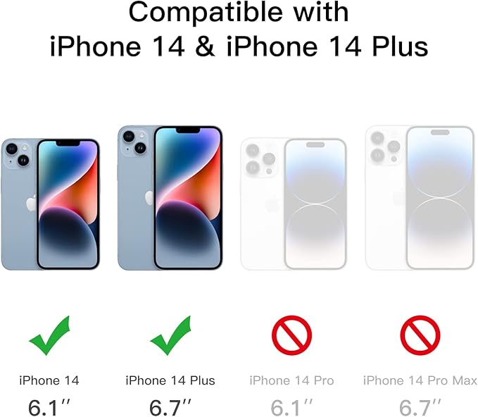 JETech Camera Lens Protector for iPhone 14 6.1-Inch and iPhone 14 Plus 6.7-Inch - Image 2