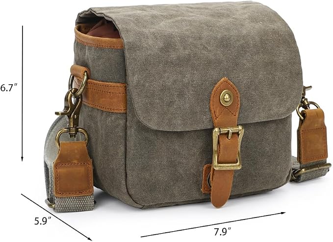Vintage Canvas DSLR/SLR Camera Bag - Image 2