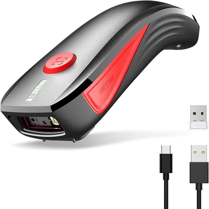 NETUM CS9000 Bluetooth QR Code Scanner– Upgraded Wireless Barcode Scanner by NETUM