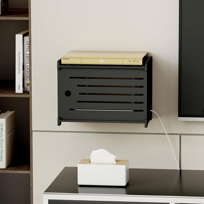 Wooden WiFi Router Storage Box Hider Shelf, Decorative Projector Box Hider Rack - Image 6