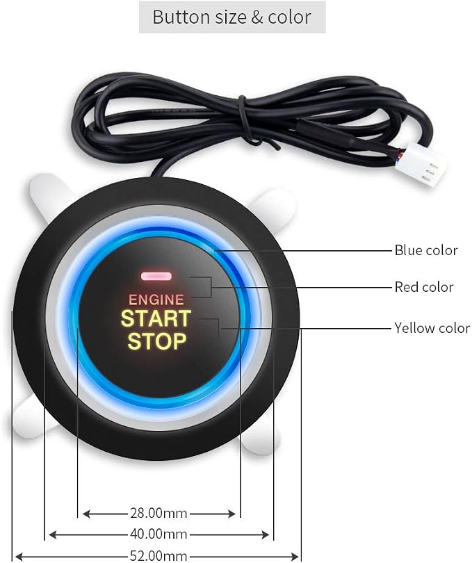 EASYGUARD EC004 Smart RFID Push Engine Start Button kit & Keyless Go System - Image 2