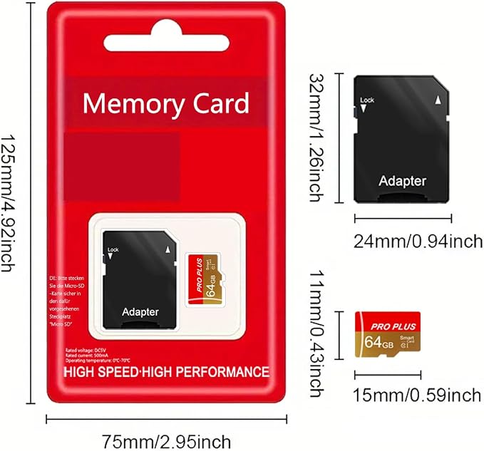 3 Pack TF Card 64GB with Adapter, High Speed Memory Card, UHS-I C10 A1 Memory - Image 7