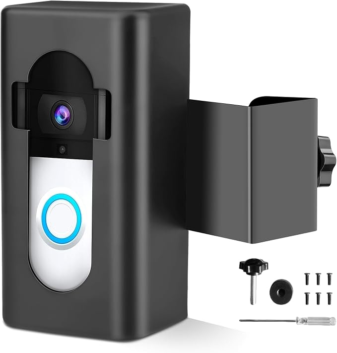 Anti-Theft Video Doorbell Door Mount, Doorbell No-Drill Mount Fit by Himtop