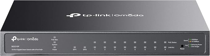 TP-Link TL-SG2210P V3 | Jetstream 8 Port Gigabit Smart Managed PoE Switch | 8 by TP-Link