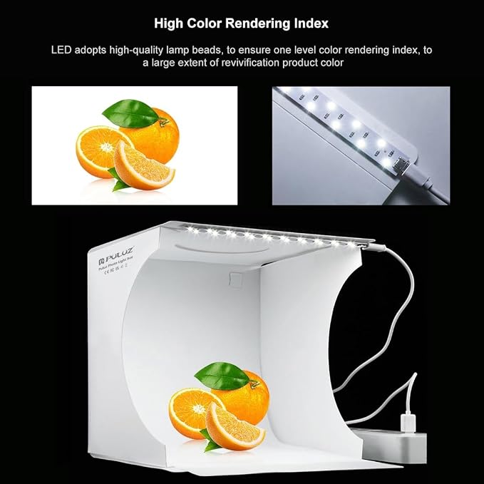 Mini Photo Studio Light Box, PULUZ Portable Folding Photography Lighting Tent - Image 2