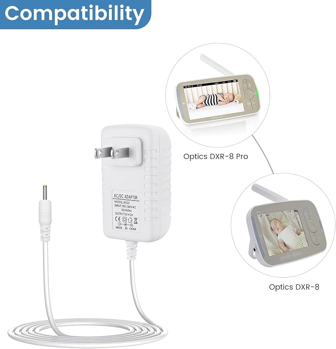 Charger for Infant Optics DXR-8 / DXR8 PRO Monitor Unit, DC 5V Round-Pin Power - Image 2