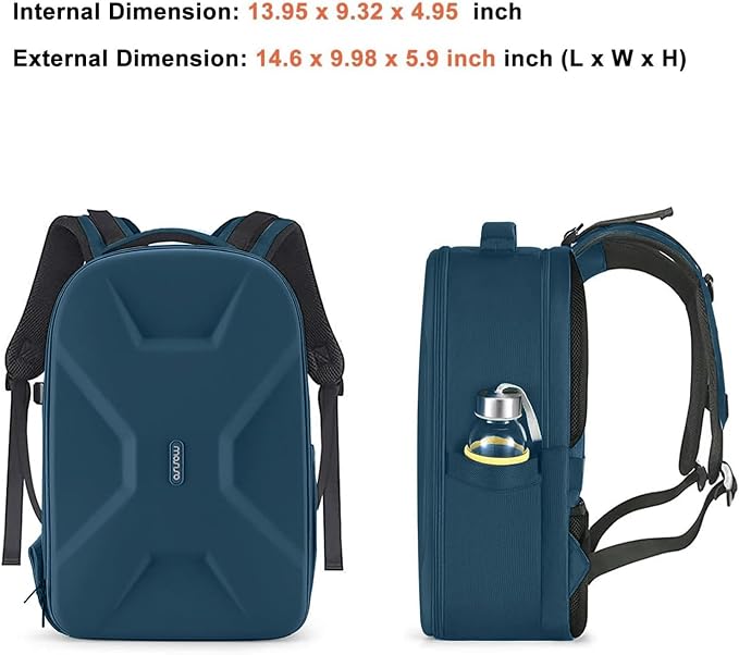 MOSISO Camera Backpack, DSLR/SLR/Mirrorless Photography Camera Bag Full Open - Image 7