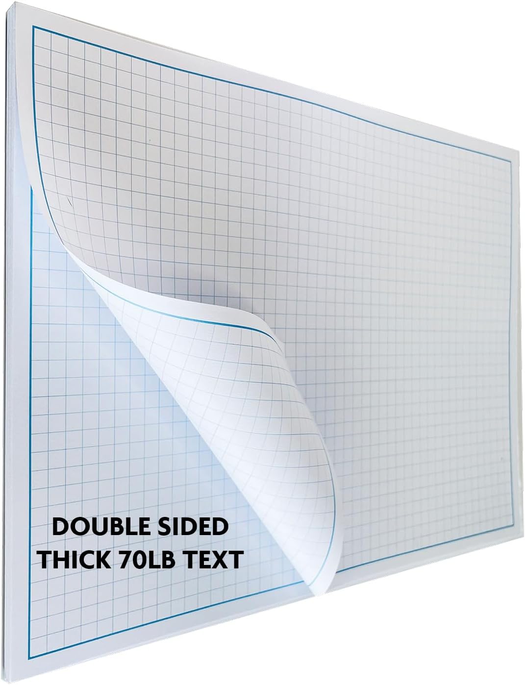 Blueprint and Graph Paper Pad - 50 Sheets Per Pad - 70lb Text - For Drawing, Designing, and More - Perfect Tool for Young Artists, Budding Designers, and Classroom Use (1, 12x18)
