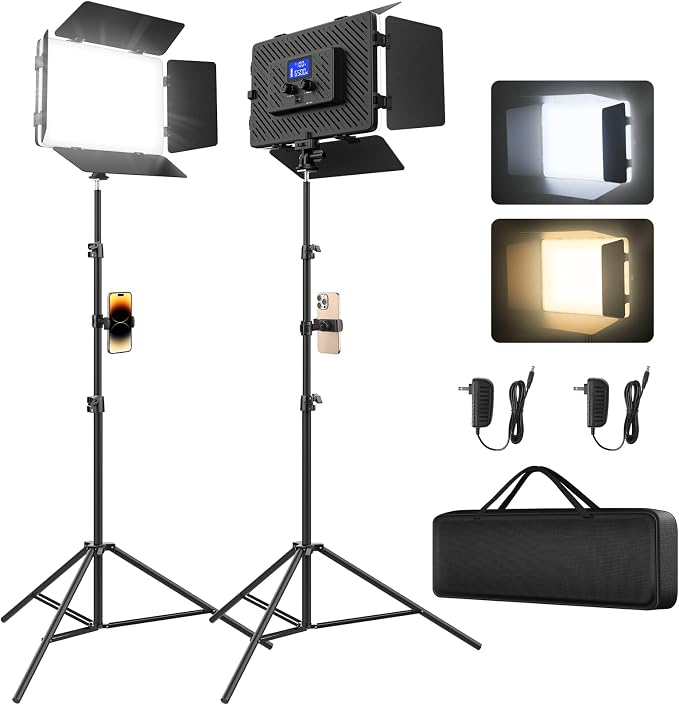 Unicucp 2 Pack Led Video Light Panel Light by Unicucp