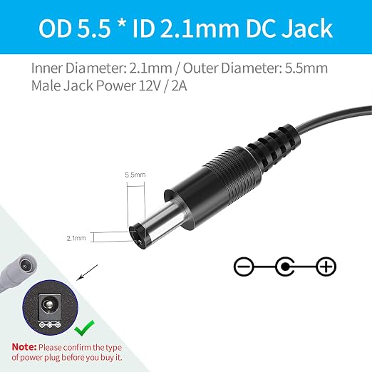 12V 2A Power Supply Adapter, AC 100-240V to DC 12V Power Supply - Image 8
