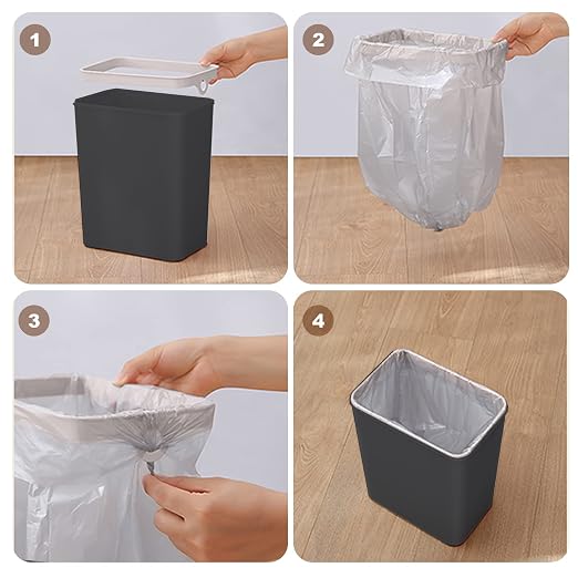 Yatmung 2 Pack - Skinny Trash Bin Sensor Motion 2.5 Gallon Touchless Bathroom - Image 6