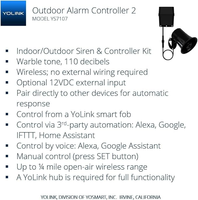 Outdoor Alarm Controller 2, Battery-Powered Siren/Alarm/Relay Controller - Image 2